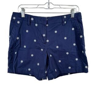 British‎ Khaki Ship Wheel embroidered navy shorts size 6 Great for the Beach